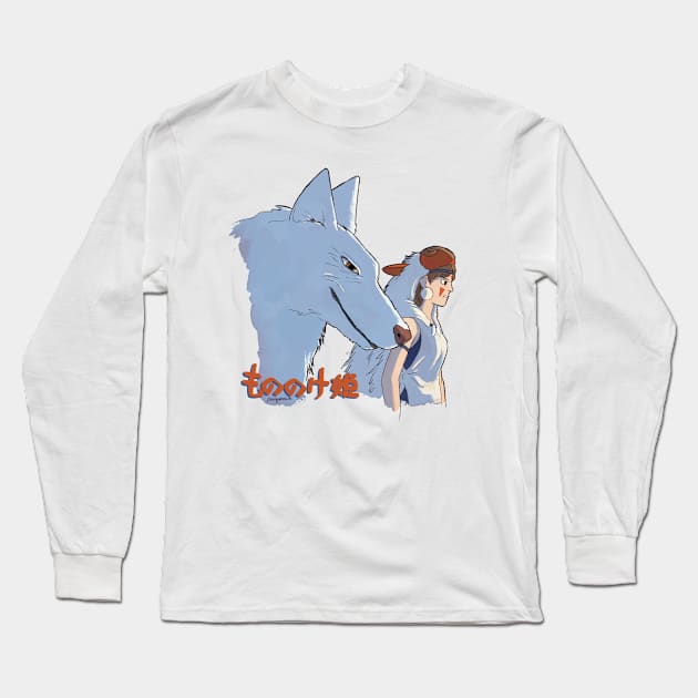 The Princess and the Wolf Long Sleeve T-Shirt by Izzy Peters